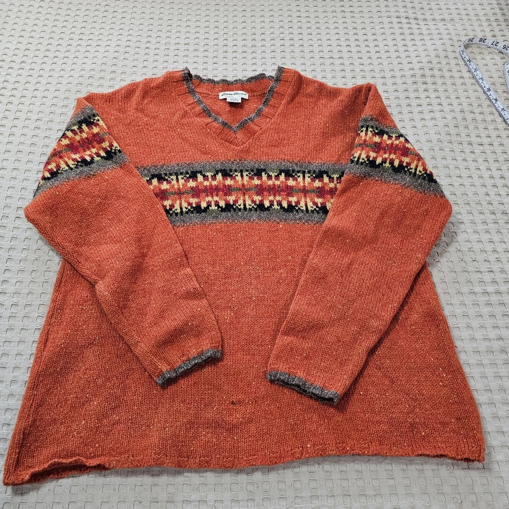 Vintage Eddie Bauer Wool Blend Sweater In Size Medium - Picture 5 of 10